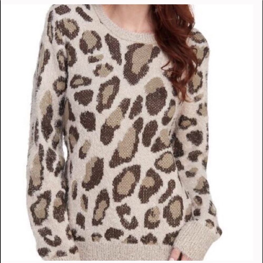 Vintage America Animal Print Sweater